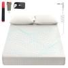 Grounding Sheets King, 90% Organic Cotton+ 10% Pure Silver Fiber,Grounded Bed Sheet Kit, Deep Pocket Grounded Bed Sheet, Relieves Pain - Used for Healthy Sleep Therapy (White, Full) view 1