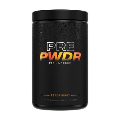 PWDRS Pre-Workout Powder, All Natural Pre Workout for Energy, Pump, Endurance & Strength, with Caffeine (Peach Gummi)