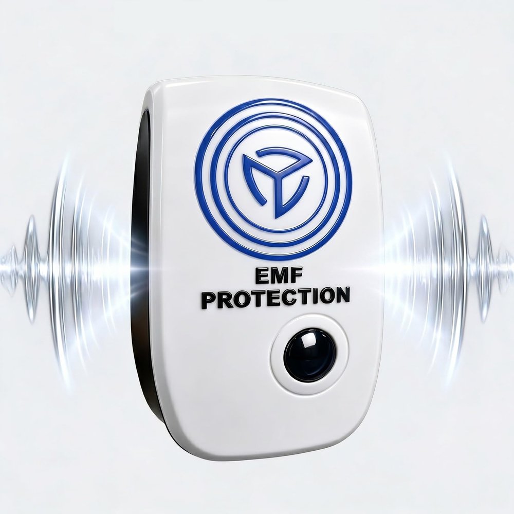 Whole House EMF Protection Neutralizer - EMF Blocker for Home & Office - Plug-in Electromagnetic Field Shielding & Harmonic Resonance Harmonizer - Covers up to 3000 Sq Ft - Travel Read (Medium)
