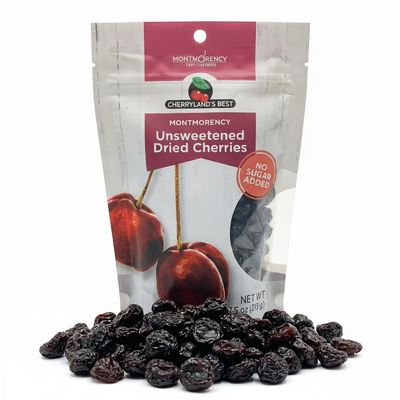 Cherryland's Best No Sugar Added Dried Cherries, 7.5 oz resealable bag