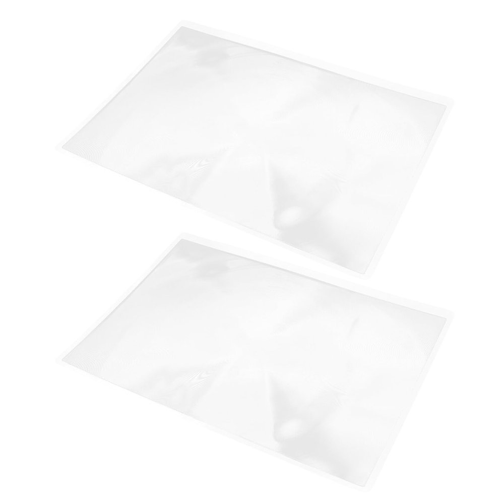 HAPINARY 2pcs Large Full Page Magnifier Sheets 3X 30x21cm Fresnel Lens for Reading Books Newspapers Documents, Portable Magnifying Lens for Seniors and Low Vision Use at Home Office School