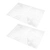 HAPINARY 2pcs Large Full Page Magnifier Sheets 3X 30x21cm Fresnel Lens for Reading Books Newspapers Documents, Portable Magnifying Lens for Seniors and Low Vision Use at Home Office School view 1