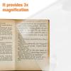 HAPINARY 2pcs Large Full Page Magnifier Sheets 3X 30x21cm Fresnel Lens for Reading Books Newspapers Documents, Portable Magnifying Lens for Seniors and Low Vision Use at Home Office School view 3