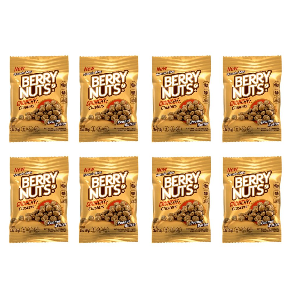 Berry Nuts Crunchy Clusters, 8 Pack, 2.8 Oz Each
