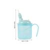 IMUSINICE Elderly Care Straw Cups 2pcs 300ml Non-spill Nursing Cups with Handles and Lids for Disabled Adults Liquid Food Feeding and Bedridden Patients view 2