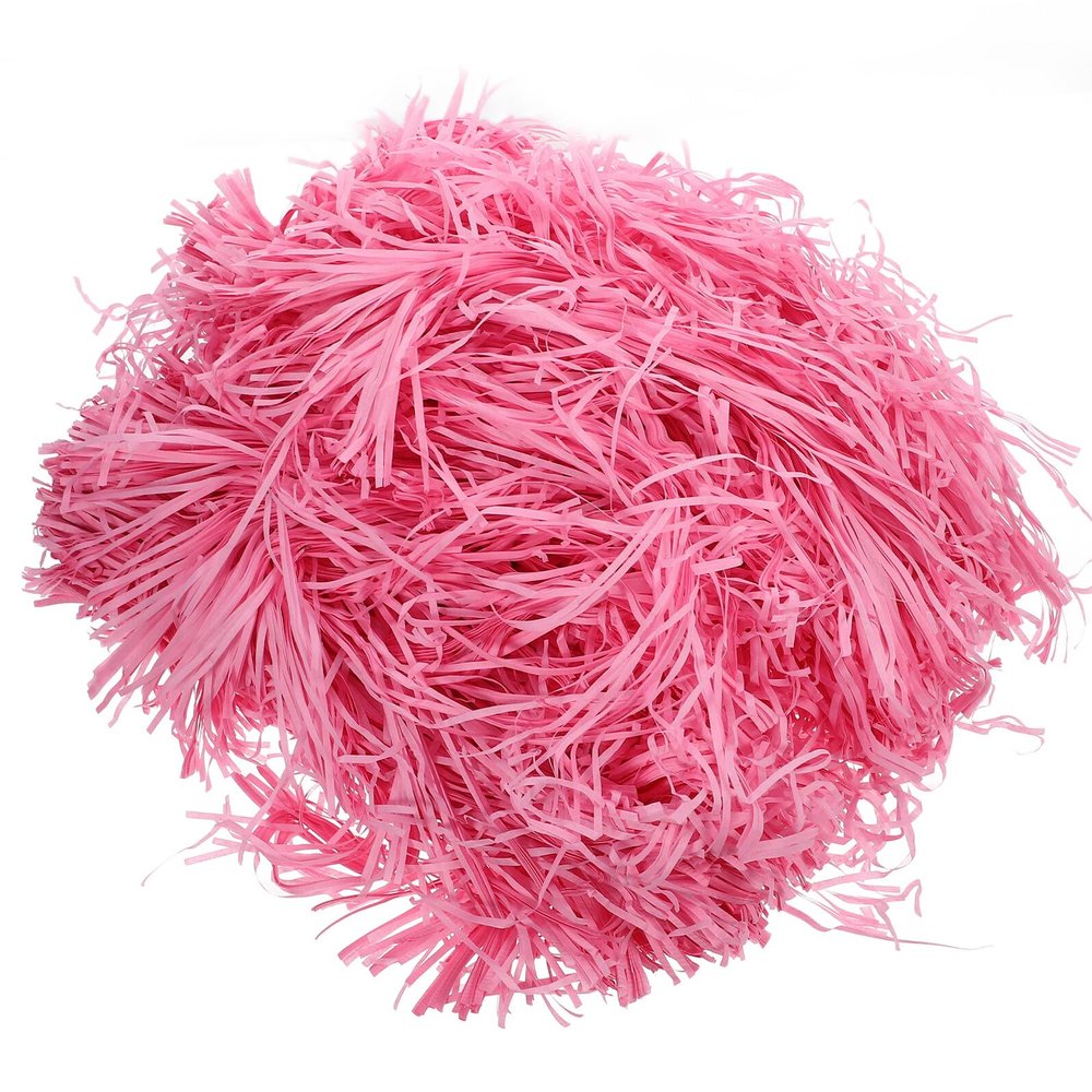 DOITOOL Shredded Paper Box Filler 500g Pink Raffia Grass Crinkle Cut Packing Basket Filler Decorative Packing Box Filling for Wrapping and Party Supplies