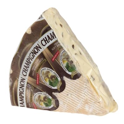 Champignon Triple Cream Soft Ripened Cheese with Mushrooms 1lb (Pack of 2)