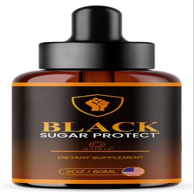 OVICIA Black Sugar Protect Drops - BlackSugar Protect Premium Liquid Drops All Natural Advanced Formula, BlackSugarProtect Support Vitamins for Overall Health & Wellness, 1 Bottle for 1 Month