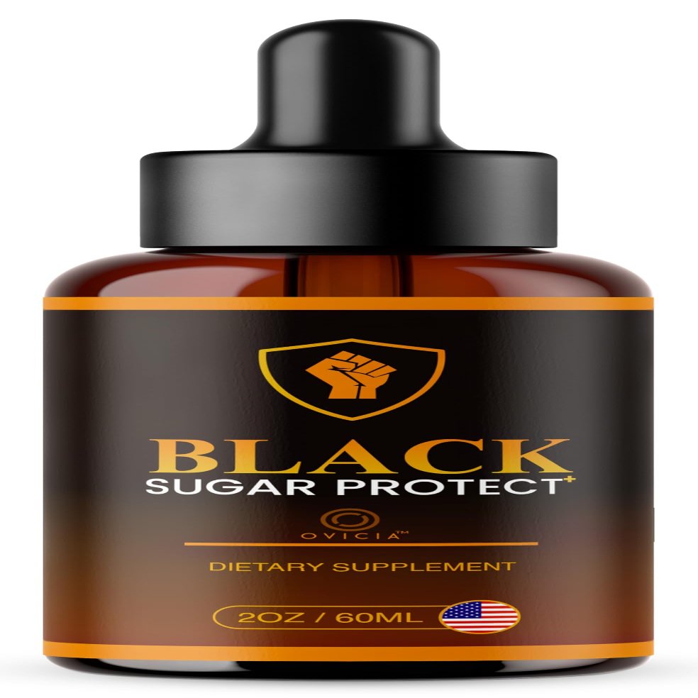 OVICIA Black Sugar Protect Drops - BlackSugar Protect Premium Liquid Drops All Natural Advanced Formula, BlackSugarProtect Support Vitamins for Overall Health & Wellness, 1 Bottle for 1 Month