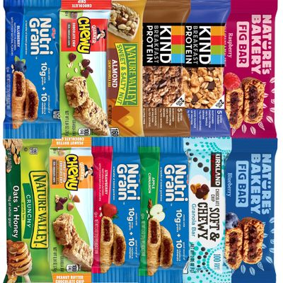 Granola Bars Variety Pack 32 Count Healthy Granola Bars Bulk Variety Snack Box Office Snacks & Healthy Breakfast Bars for Adults and Kids Grab and Go Assorted Flavors