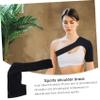 TEHAUX Adjustable Black Sports Shoulder Support Brace Xl Breathable Shoulder Strap for Athletic Use for Fitness and Injury view 3
