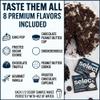 PEScience Select Protein Powder Packets, Try 8 Flavors, Sampler Variety Pack of 8 Half-Serving Samples, Protein Powder Sample Packs, Whey Casein Blend, Gluten Free, Low Carb view 2