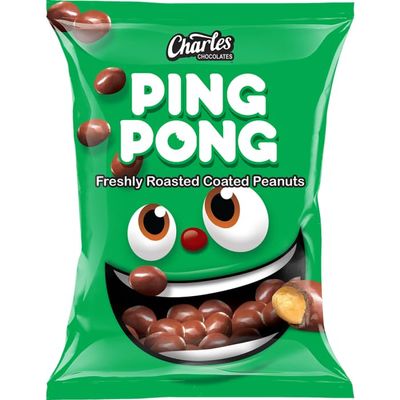 Charles chocolate Ping Pong chocolate covered peanuts 90g (Pack of 1)