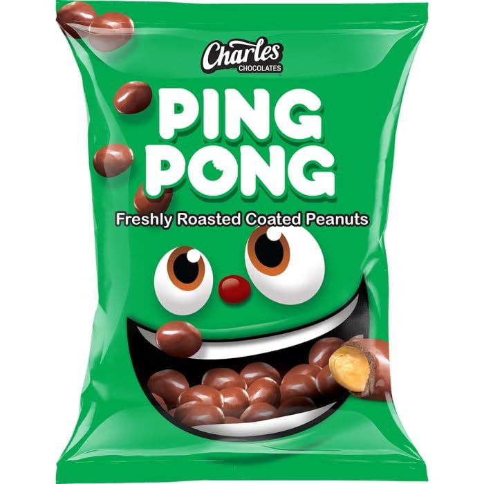 Charles chocolate Ping Pong chocolate covered peanuts 90g (Pack of 1)
