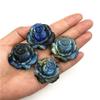 UCCKEYI 2PC Natural Labradorite Crystal Roses Quartz Home Decor: 35-40mm Blue Healing Stones for Reiki, Meditation & Feng Shui Gift view 1