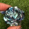 UCCKEYI 2PC Natural Labradorite Crystal Roses Quartz Home Decor: 35-40mm Blue Healing Stones for Reiki, Meditation & Feng Shui Gift view 3