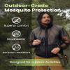 Relexit Mosquito Jacket, Mesh Zipper Bug Shirt Mosquito Suit, Outdoor Summer Mosquito Net Clothing for Fishing Hiking Black M view 2