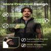 Relexit Mosquito Jacket, Mesh Zipper Bug Shirt Mosquito Suit, Outdoor Summer Mosquito Net Clothing for Fishing Hiking Black M view 3