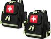 Gatycallaty First Aid Backpack Emergency Medical Backpacks Empty Waterproof Survival Bags Trauma Bag for Nurses Home Car (Black, Pack of 2) view 1