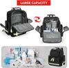 Gatycallaty First Aid Backpack Emergency Medical Backpacks Empty Waterproof Survival Bags Trauma Bag for Nurses Home Car (Black, Pack of 2) view 3