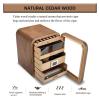 110 Cigar Desktop Humidor Cabinet with Spanish Cedar Lining and Digital Hygrometer, Large Storage Drawers and Glossy Ebony Finish, Tabletop(Black,WithoutSkylight) view 2