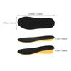 MOBUTOFU Invisible Heightening Sports Insoles with Sweat Absorption, 1.5cm and 3.5cm Heel Cushion Inserts for Men and Women, Black Yellow Pair view 2