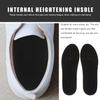 MOBUTOFU Invisible Heightening Sports Insoles with Sweat Absorption, 1.5cm and 3.5cm Heel Cushion Inserts for Men and Women, Black Yellow Pair view 4