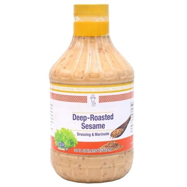 Deep-Roasted Sesame Dressing & Marinade, Rich Nutty Japanese Style Sesame Sauce, Creamy Umami Flavor with Soy, Garlic & Vinegar, Perfect for Salads, Noodles, Chicken, Vegetables & Dipping, No Artificial Preservatives, Restaurant-Quality Asian Dressin