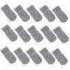 Ciieeo 40pcs Cut Resistant Finger Cots Finger Protection Sleeves Wear Resistant Thumb Protectors for Industrial Safety and Labor Work in Gray view 1