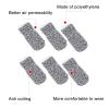 Ciieeo 40pcs Cut Resistant Finger Cots Finger Protection Sleeves Wear Resistant Thumb Protectors for Industrial Safety and Labor Work in Gray view 3