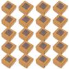 Yardwe 50pcs Kraft Paper Small Boxes with Window, Thick Paper Soap Packaging Boxes 7.5x7.5x4cm for Party Favors, Homemade Soap, Pastry, and Bridesmaids Presents view 1