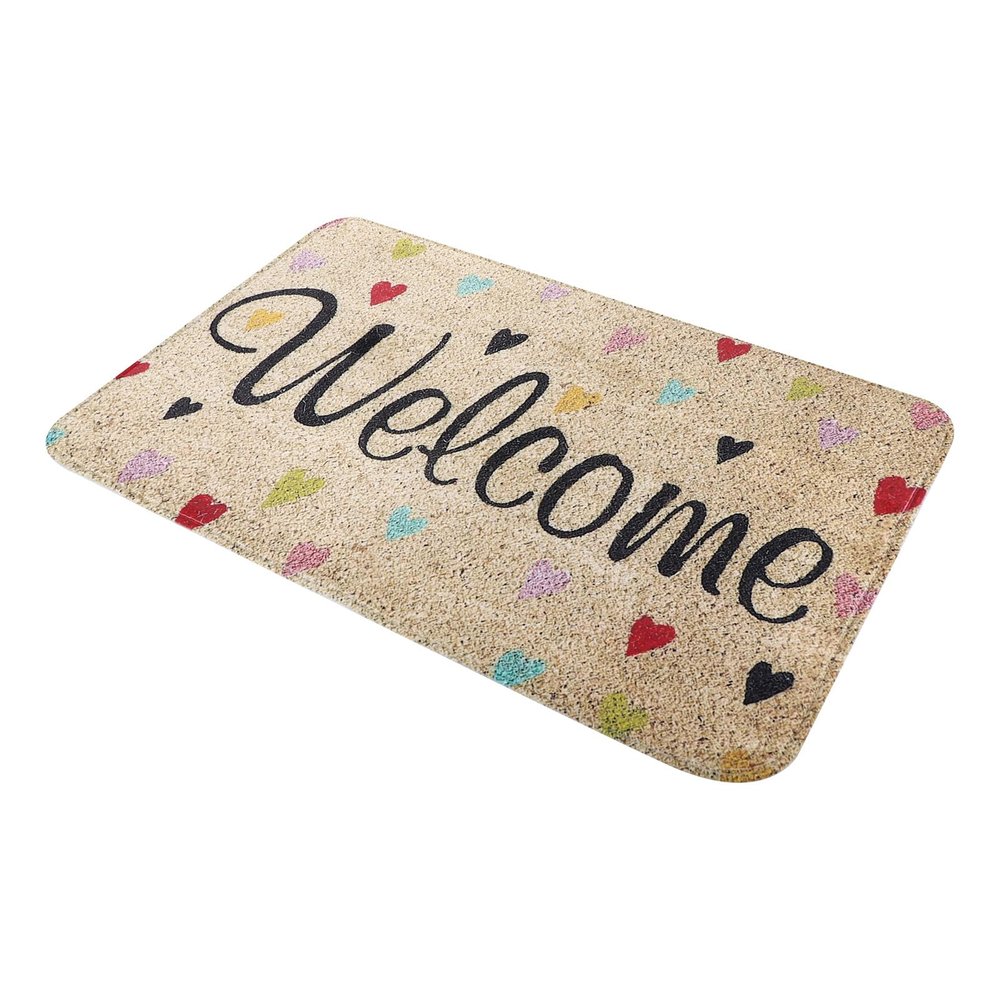 Cabilock Welcome Floor Mat Water-Absorbing Doormat Non-Skid Entrance Rug Bathroom Floor Mat Indoor Anti-Slip Door for Home Entryway