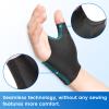 VELPEAU Elastic Thumb Wrist Support Brace (Pack of 2), Splashproof Compression Sleeve for Arthritis Pain, Tendonitis, Sprains, Sports, Splint Liner, Fits Left & Right Hands (Upgraded Short Version - Black, Large) view 3