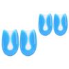 GAROZATION Silicone Heel Cushion Inserts 4pcs U-Shaped Soft Anti-wear Heel Pads for Foot Care and Shock Absorption, Suitable for Sports and Daily Shoe Insoles view 1