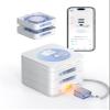 28-Day Automatic Pill Dispenser (1X Daily, 2-Tray) with App & On-Device Setup, LCD Display, Digital Lock, Sound & Light Alerts Smart Medication Organizer for Seniors & Caregivers (White) view 1