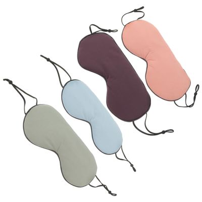 VILLCASE 4pcs Double-Side Lightproof Sleeping Eye Mask Set, Breathable Ice Silk Fabric, Comfortable Cooling Shade for Travel and Nap, Suitable for Seasons