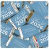 102 Pcs Light Blue Graduation Class Of 2026 Assorted Wrapped Chocolate Miniatures For Party Favors, Goodie Bags And More (1.8lb Bag) - No Assembly Required
