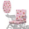 LACIYISON Plaid Strawberry Bow Print Electric Wheelchair Seat Cover Wheelchair Seat Protector for Elderly and Disable Mobility Scooter Protector Accessories Mobility Scooter Cover view 1