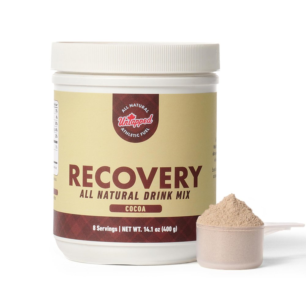 Untapped Cocoa Recovery Powder 8 Servings, 14.1 oz (400 g) | 3:1 Carb-to-Protein Ratio with Milk, Egg Whites & Maple Sugar | Post Workout Recovery Powder for Athletes, Running, Cycling & Training