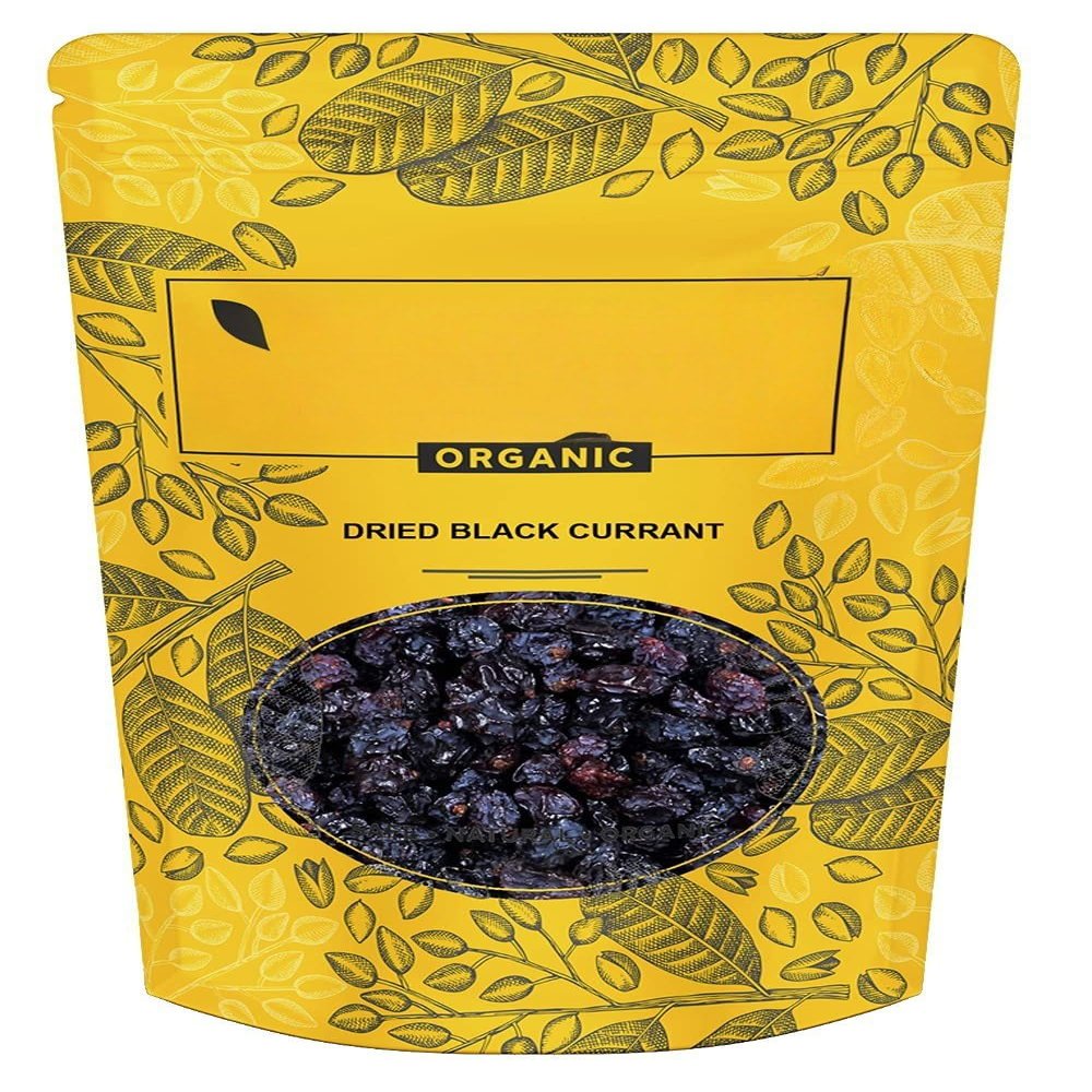 JB Dried Black Currant | Dried Greece Black Currents | Seedless Black Raisins - 700 Gram