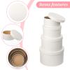 mekueeex Flower Box Set of 4 Round Gift Boxes with Clear Lids - Nesting White Round Gift Boxes for Flower Arrangements, Valentine's Day view 4