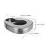 DECHOUS Stainless Steel Bedpan 2pcs Set Heavy Duty Metal Bed Pan for Elderly Men and Women Bedridden Patient Care Nighttime Use Hospital Home view 2