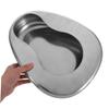 DECHOUS Stainless Steel Bedpan 2pcs Set Heavy Duty Metal Bed Pan for Elderly Men and Women Bedridden Patient Care Nighttime Use Hospital Home view 4
