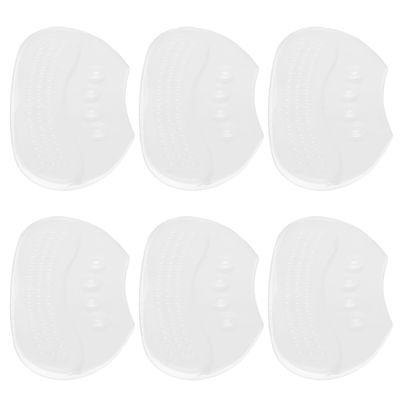 ROMISBABA Invisible Silicone Heel Grips Anti-Skid Heel Pads 6 Pairs Gel Cushions Self-Adhesive for Loose Shoes and Blister Prevention