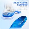 VALSOLE Heavy Duty Support Plantar Fasciitis Insole - 250+ lbs Flat feet high Arch Support Orthotics Inserts for Men Women,for Standing All Day Work Boot Insoles, Absorb Shock with Every Step, Blue view 2