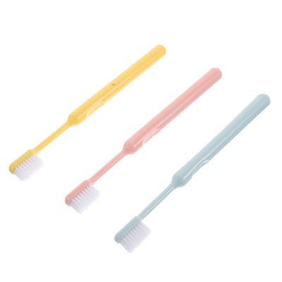 COSMEVIVI Soft Toothbrushes Travel Kit 3pcs with Crystal Case, Extra Soft Bristles for Sensitive Gums, Adult Manual Toothbrushes in Ice Cream Colors for Home and Travel Use
