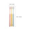 COSMEVIVI Soft Toothbrushes Travel Kit 3pcs with Crystal Case, Extra Soft Bristles for Sensitive Gums, Adult Manual Toothbrushes in Ice Cream Colors for Home and Travel Use view 2