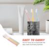 COSMEVIVI Soft Toothbrushes Travel Kit 3pcs with Crystal Case, Extra Soft Bristles for Sensitive Gums, Adult Manual Toothbrushes in Ice Cream Colors for Home and Travel Use view 3
