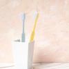 COSMEVIVI Soft Toothbrushes Travel Kit 3pcs with Crystal Case, Extra Soft Bristles for Sensitive Gums, Adult Manual Toothbrushes in Ice Cream Colors for Home and Travel Use view 4
