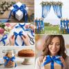 Thin Satin Ribbon 3/8 Inch x 80 Yards Soft Polyester Craft Ribbon for Gift Wrapping, Flower Bouquets, Wedding Decor, Baby Showers, and DIY Projects (Navy Blue) view 3